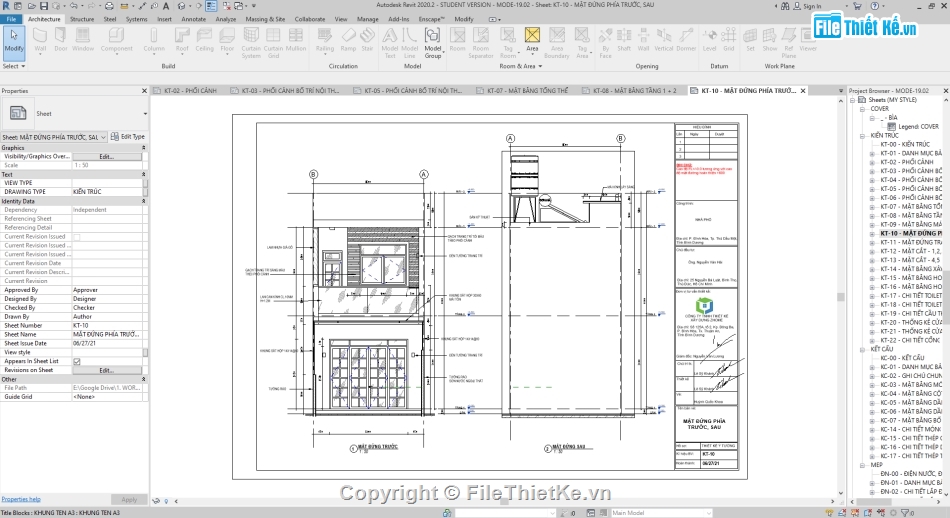 Nhà phố hiện đại 2 tầng,Nhà phố 2 tầng,bản vẽ nhà phố 4.5x15m full,thiết kế nhà phố 2 tầng revit,file revit nhà phố 2 tầng